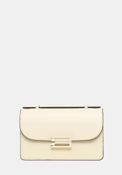 Victoria Beckham geanta de piele culoarea bej, B325AAC006641A imagine