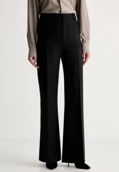 Victoria Beckham pantaloni de costum pentru femei cu bumbac Alina imagine