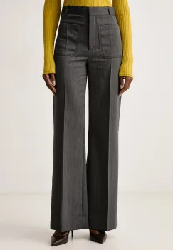 Victoria Beckham  pantaloni pentru femei din lana Alina imagine