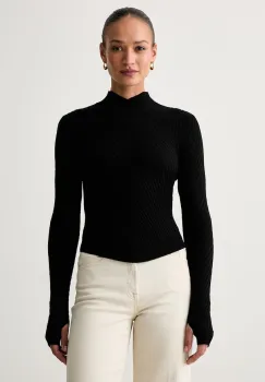 Victoria Beckham pulover pentru femei din lana merino imagine