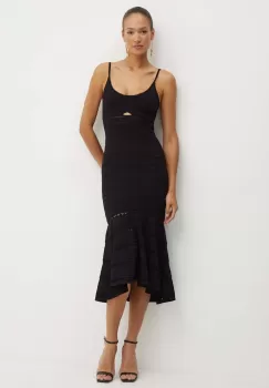 Victoria Beckham rochie culoarea negru, mini, evazati, 1324KDR005705A imagine