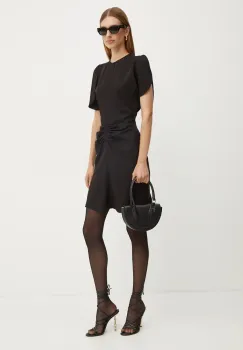 Victoria Beckham rochie culoarea negru, mini, evazati, 1424WDR006087A imagine