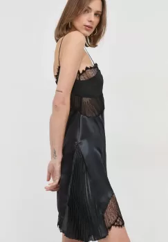 Victoria Beckham rochie culoarea negru, mini, evazati imagine