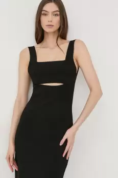 Victoria Beckham rochie culoarea negru, mini, mulata imagine
