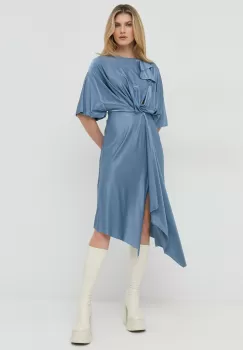 Victoria Beckham rochie midi, evazati imagine