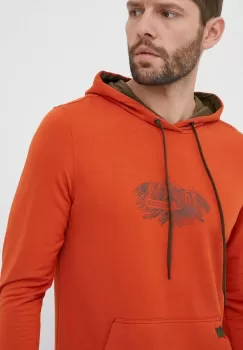 Viking hanorac Panaka culoarea portocaliu, cu gluga, cu imprimeu imagine