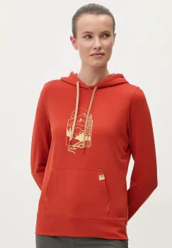 Viking hanorac Panaka culoarea rosu, cu gluga, uni 730/25/8883 imagine