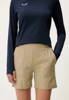 Viking pantaloni scurti outdoor Banao culoarea verde, uni, high waist, 800/27/8292 imagine