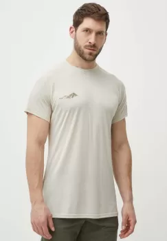 Viking tricou sport Likelo culoarea bej, cu imprimeu imagine