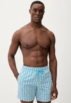 Vilebrequin pantaloni scurti de baie MOOREA culoarea alb, MOODB507 imagine