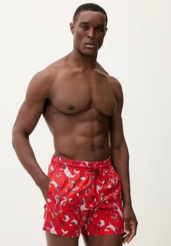 Vilebrequin pantaloni scurti de baie MOORISE culoarea rosu, MSODF514 imagine