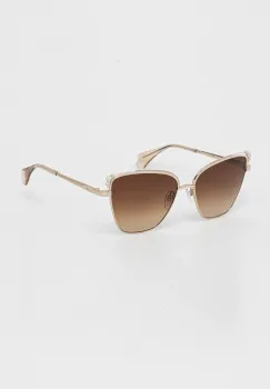 Vivienne Westwood ochelari de soare Ada culoarea auriu, VW7010 imagine