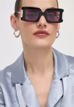 Vivienne Westwood ochelari de soare femei, culoarea negru imagine