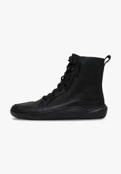 Vivobarefoot cizme de piele GOBI BOOT femei, culoarea negru, cu toc plat, 203431 imagine