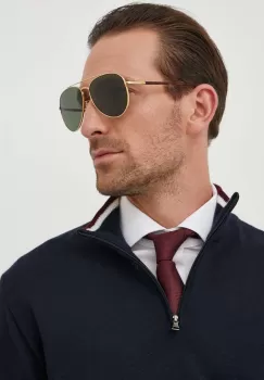 VOGUE ochelari de soare barbati, culoarea verde imagine