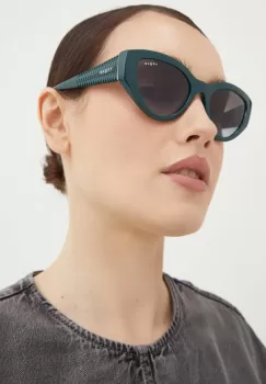 VOGUE ochelari de soare femei, culoarea verde, 0VO5566S imagine