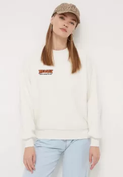 Volcom bluza femei, culoarea bej, cu imprimeu imagine