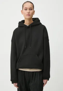Volcom bluza femei, culoarea negru, cu gluga, uni, B4132412 imagine