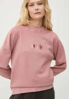 Volcom bluza femei, culoarea portocaliu, cu imprimeu, B4632402 imagine