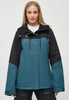 Volcom geaca de schi culoarea verde imagine
