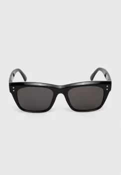 Volcom ochelari de soare femei, culoarea negru imagine