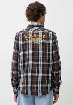 Von Dutch camasa culoarea bleumarin, cu guler clasic, regular, VD.1.CHL.TYLER imagine