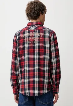 Von Dutch camasa culoarea rosu, cu guler clasic, regular, VD.1.CHL.TYLER imagine