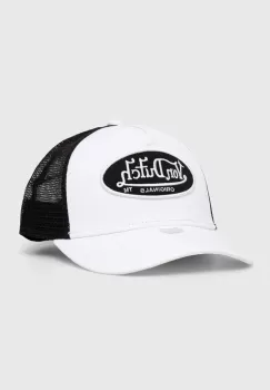 Von Dutch sapca culoarea alb, cu imprimeu imagine