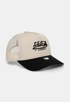 Von Dutch sapca culoarea bej, modelator, 7030831 imagine