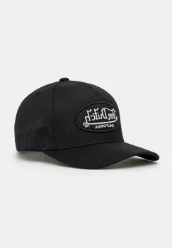 Von Dutch sapca de baseball din bumbac culoarea negru, VD.0.CAS1.LOFB02 imagine