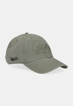 Von Dutch sapca de baseball din bumbac culoarea verde, VD.0.CAS1.FORESTNK imagine