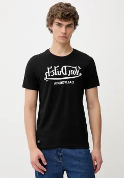 Von Dutch tricou din bumbac culoarea negru, cu imprimeu, VD.1.TSC.FIRST imagine