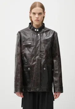 Wales Bonner geaca de piele Vision Leather imagine