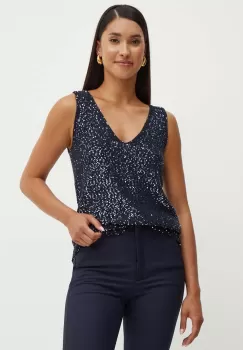 Weekend Max Mara bluza femei, culoarea albastru marin, modelator, 2425366231600 imagine