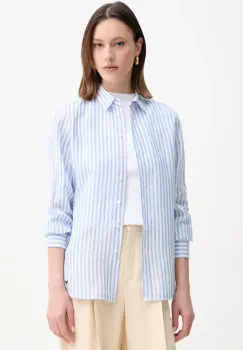 Weekend Max Mara camasa de in femei, cu guler clasic, regular, 2515111052600 imagine