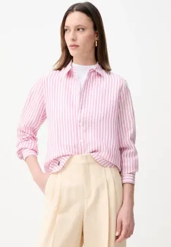Weekend Max Mara camasa de in femei, cu guler clasic, regular, 2515111052600 imagine