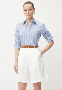 Weekend Max Mara camasa din bumbac femei, cu guler clasic, regular, 2515111081600 imagine
