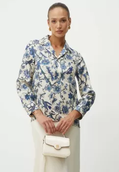 Weekend Max Mara camasa jeans femei, cu guler clasic, regular, 2425116081600 imagine