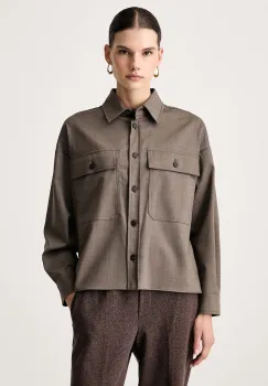 Weekend Max Mara  camasa pentru femei cu amestec de lana WKDRADURA imagine