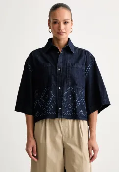 Weekend Max Mara camasa pentru femei din denim WKDALARE imagine