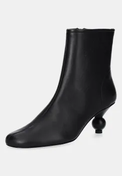 Weekend Max Mara cizme de piele Acro culoarea negru, cu toc cui, 2525796014600 imagine