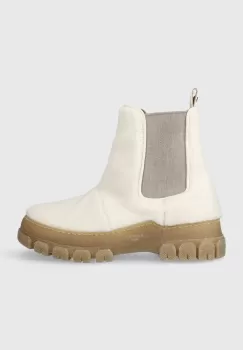 Weekend Max Mara cizme Muschio culoarea bej, cu platforma, 2357960534600 imagine