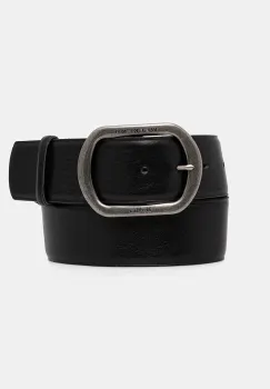 Weekend Max Mara curea de piele CLAVIER culoarea negru, 2525506025600 imagine
