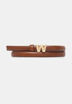 Weekend Max Mara curea de piele PALUDE culoarea maro, 2525506014600 imagine