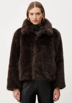 Weekend Max Mara geaca BRENTA culoarea maro, de tranzitie, 2525086013600 imagine