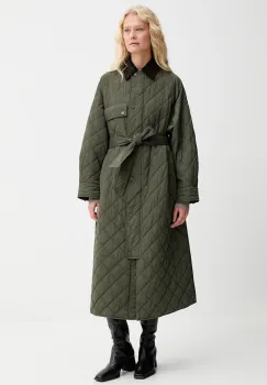 Weekend Max Mara geaca COCCOLE culoarea verde, de tranzitie, oversize, 2525496092600 imagine