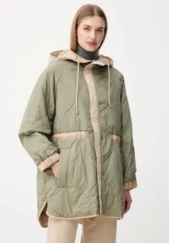 Weekend Max Mara geaca cu doua fete ALCAMO culoarea bej, de tranzitie, oversize, 2525496011600 imagine