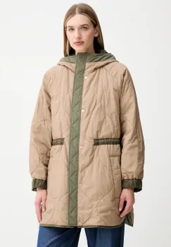 Weekend Max Mara geaca cu doua fete ALCAMO culoarea verde, de tranzitie, oversize, 2525496011600 imagine