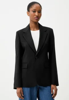 Weekend Max Mara geaca de lana LAMINE culoarea negru, un singur rand de nasturi, uni, 2525046041600 imagine