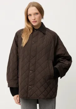 Weekend Max Mara geaca PEPATO culoarea maro, de tranzitie, oversize, 2525496102600 imagine
